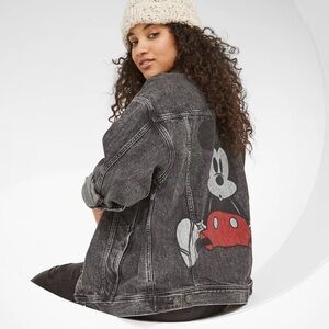Disney x AE Mickey Mouse Boyfriend Jean Jacket